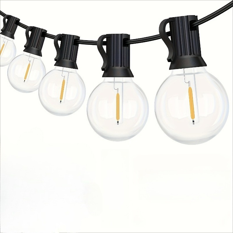 Outdoor Lighting For Fence - سلسلة أضواء G40 تعمل بالطاقة الشمسية