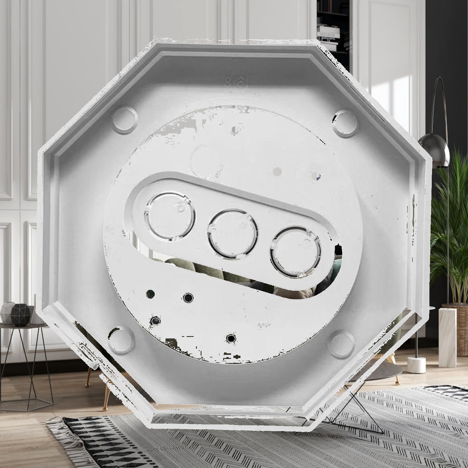 Outdoor Lighting Install - كتلة تثبيت جانبية من مادة البولي