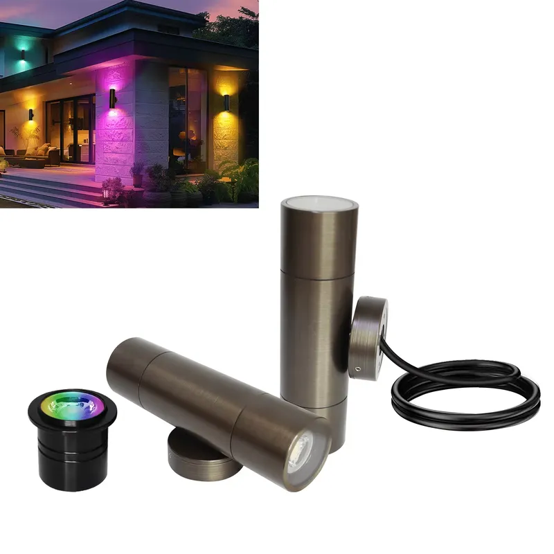 Outdoor Lighting Pathway - مصباح جداري خارجي LED من النحاس