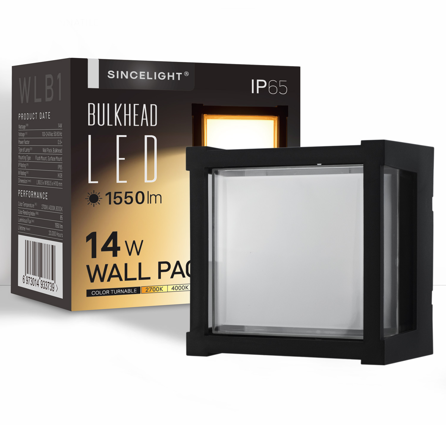 Outdoor Lighting Hardwired - مصباح جداري LED بقوة 14 واط،