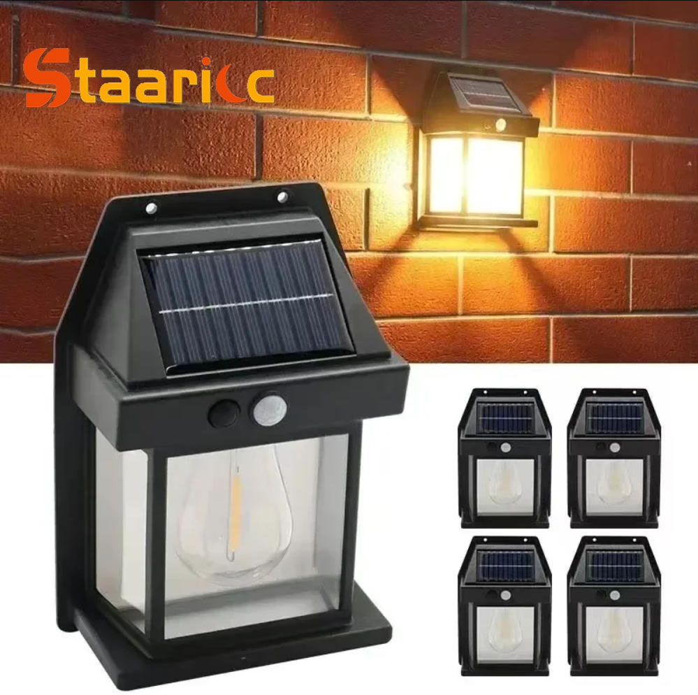 Outdoor Lighting Sensor - مصباح جداري خارجي يعمل بالطاقة الشمسية