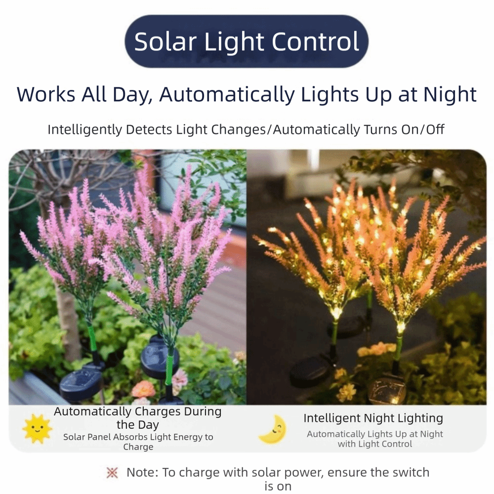 Outdoor Lighting Unit - ضوء LED شمسي بنفسجي على شكل