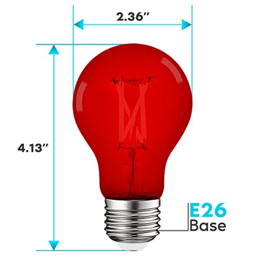 مصابيح LED إديسون A19، 4.5 واط - مراجعة Outdoor Lighting Bulbs وسعره