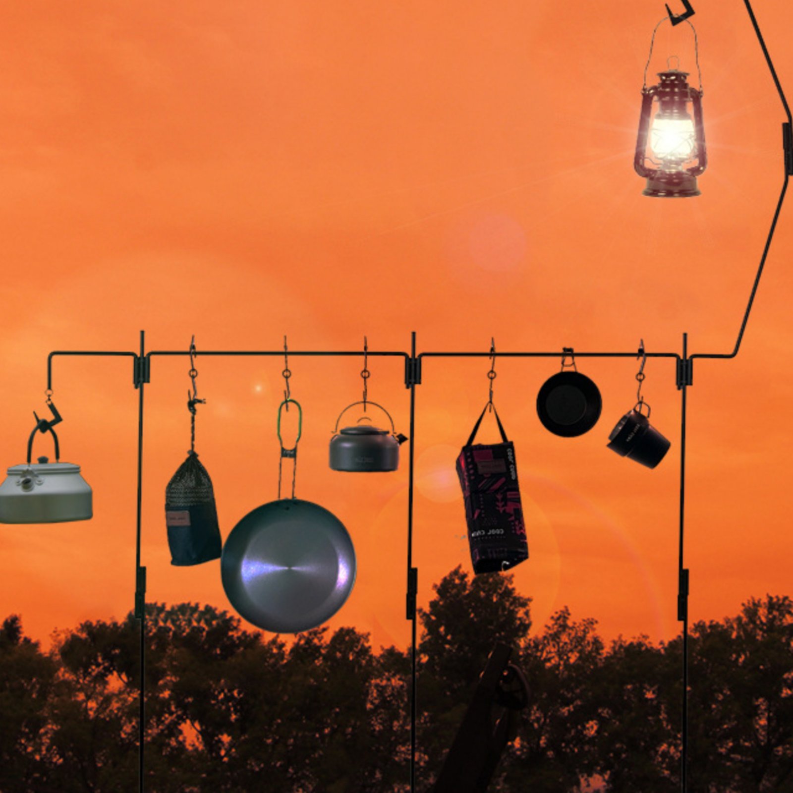 حامل فانوس للتخييم قابل للفصل، - مراجعة Hanging Outdoor Lighting وسعره