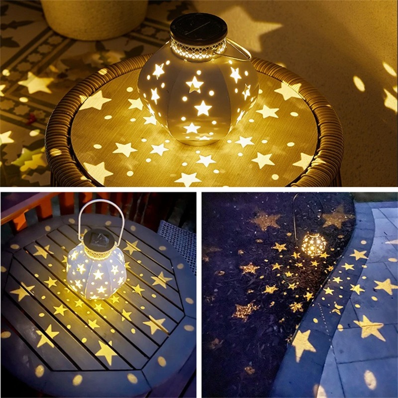 مصباح حديقة على شكل نجمة، أضوا - مراجعة Hanging Outdoor Lighting وسعره