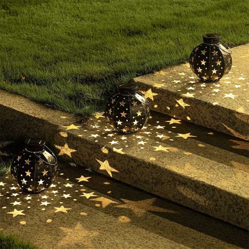 مصباح حديقة على شكل نجمة، أضوا - مراجعة Hanging Outdoor Lighting وسعره