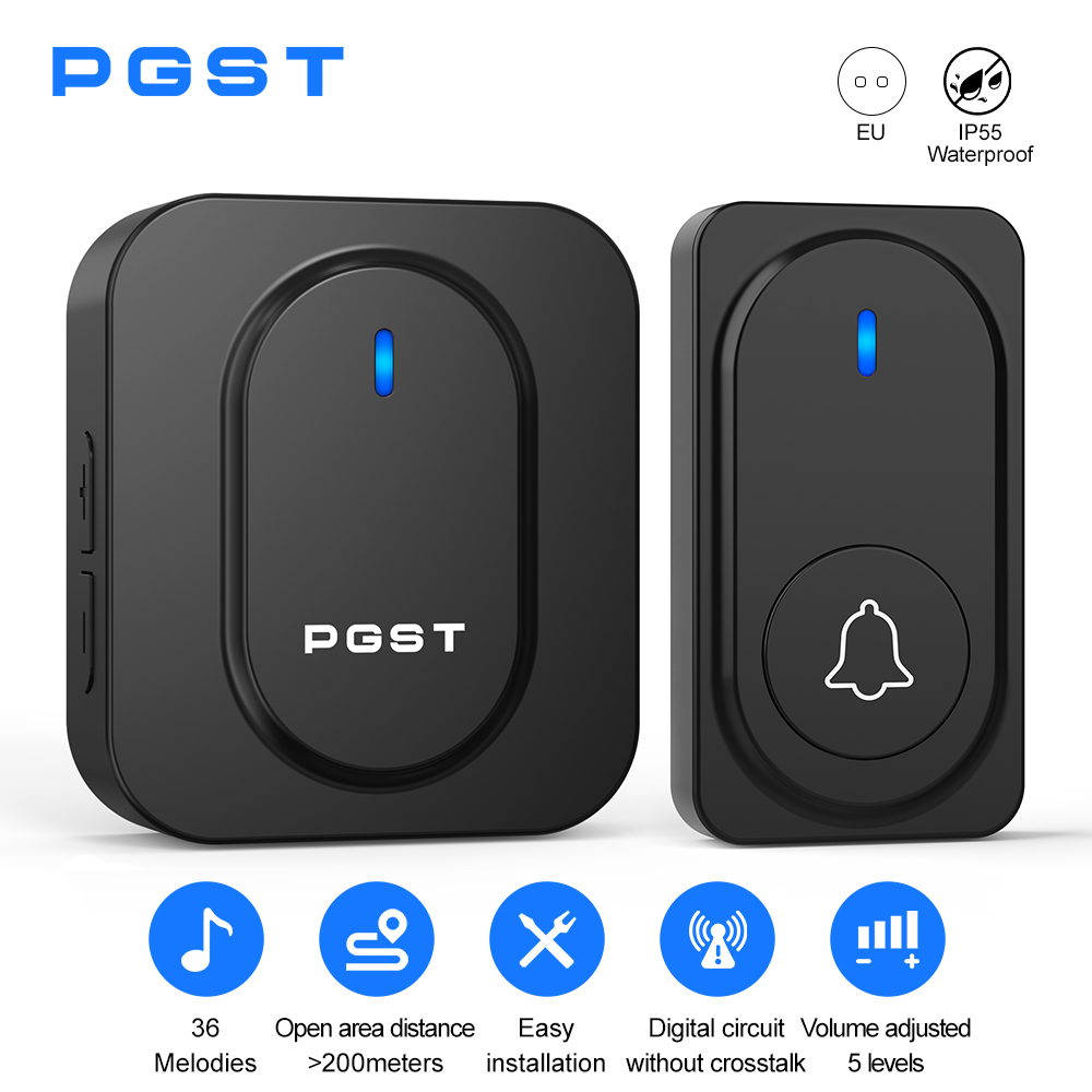 جرس باب لاسلكي من PGST مع 36 ن - مراجعة Outdoor Lighting Install وسعره