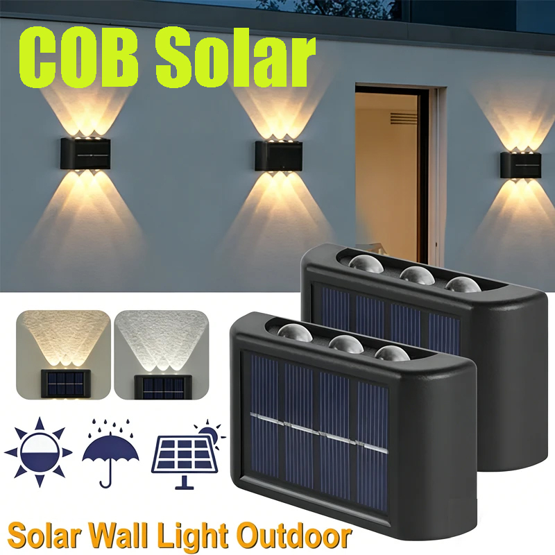 مصباح جداري شمسي COB مقاوم للم - مراجعة Outdoor Lighting Landscape وسعره