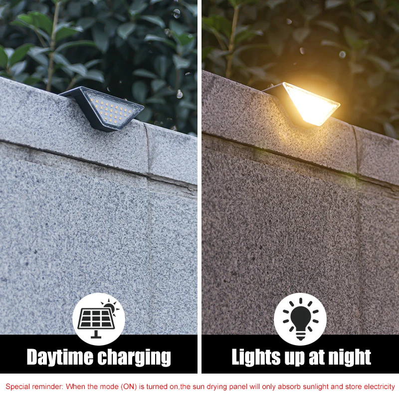 مصباح درج شمسي LED مثلث الشكل  - مراجعة Outdoor Lighting Art وسعره