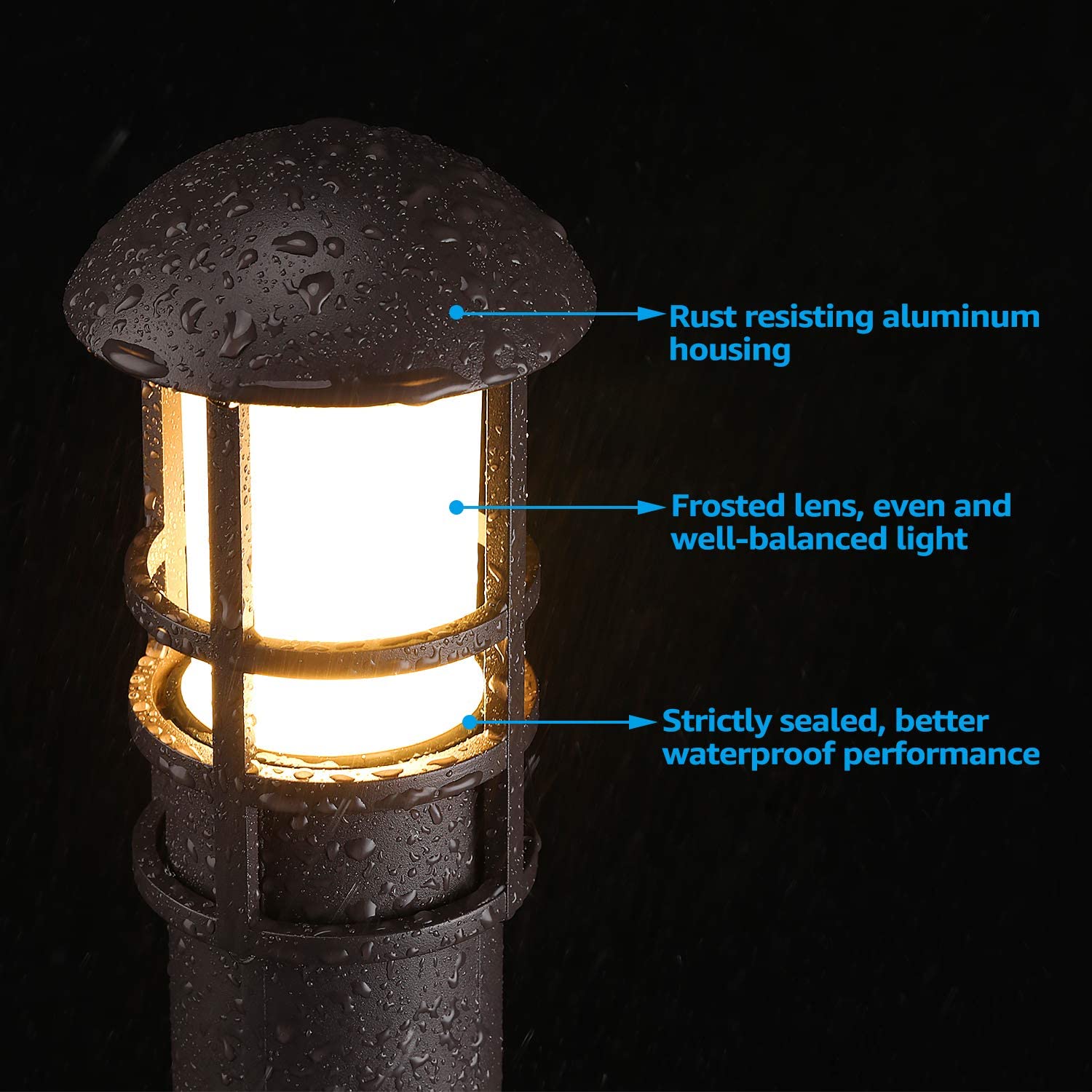 8 قطعة LED في الهواء الطلق حدي - مراجعة Outdoor Lighting Install وسعره