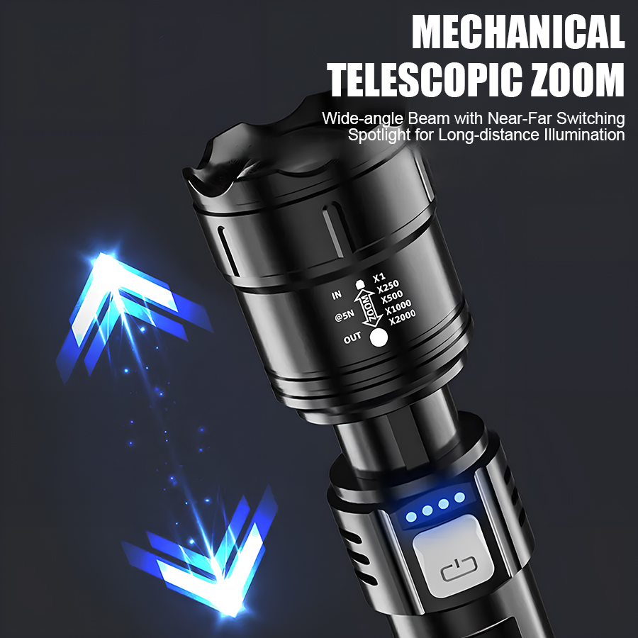 مصباح يدوي LED عالي القوة P50  - مراجعة Outdoor Lighting Landscape وسعره