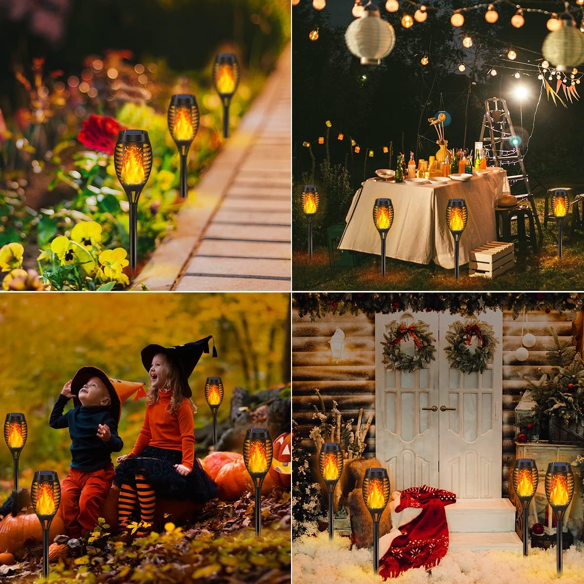 10 قطع من مصابيح الشعلة الشمسي - مراجعة Outdoor Lighting Art وسعره