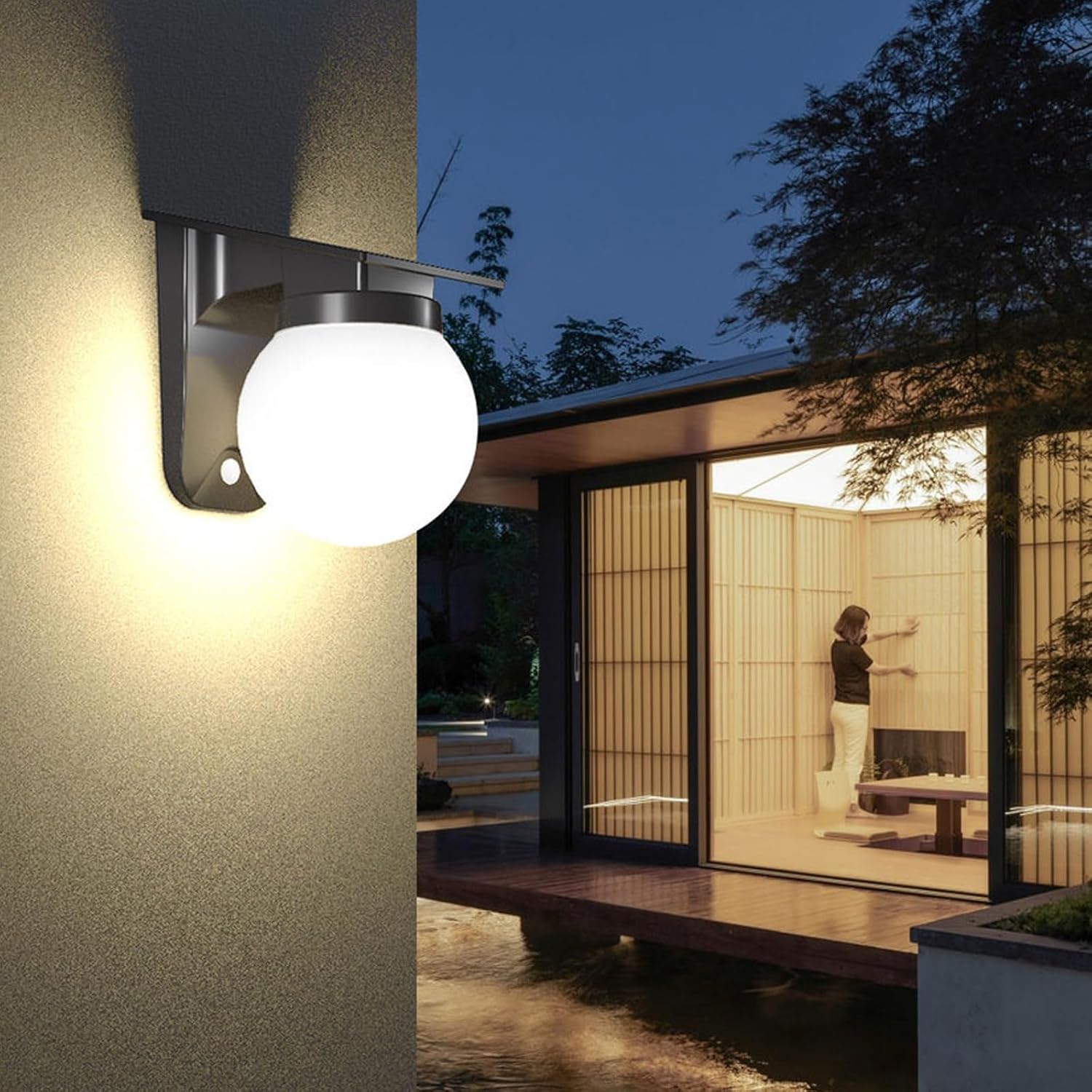 أضواء الجدار الشمسية المجال في - مراجعة Outdoor Lighting For Fence وسعره