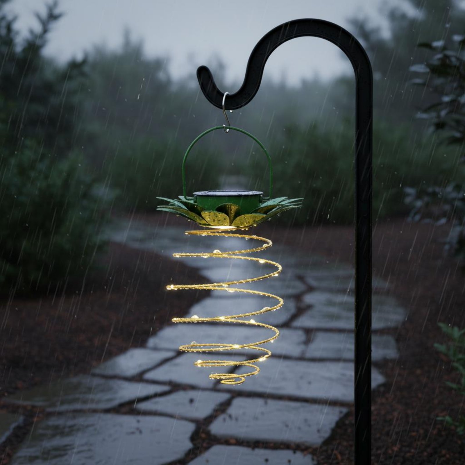 قطعتان من مصابيح الأناناس الشم - مراجعة Hanging Outdoor Lighting وسعره