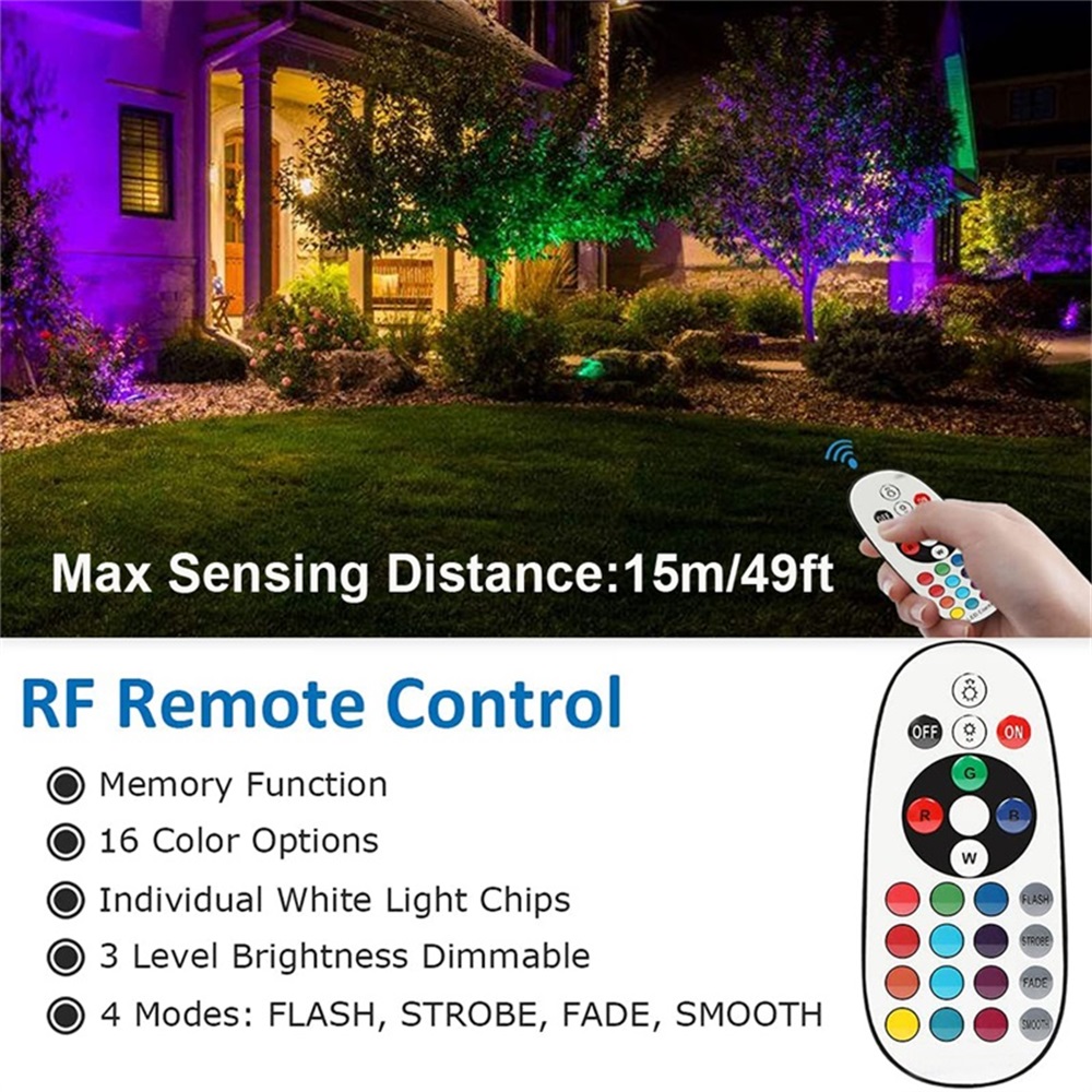 RGBW إضاءة المناظر الطبيعية 10 - مراجعة Outdoor Lighting Landscape وسعره