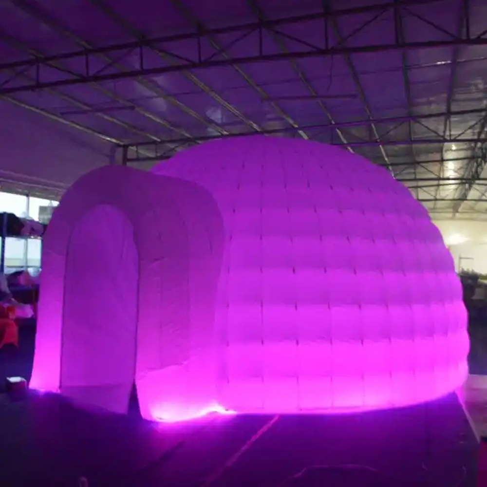 خيمة قبة قابلة للنفخ بيضاء للا - مراجعة Outdoor Lighting Rental وسعره