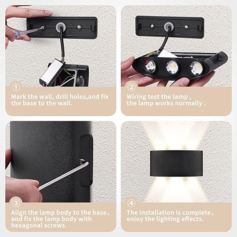 شمعدانات جدارية LED حديثة للاس - مراجعة Outdoor Lighting Hardwired وسعره
