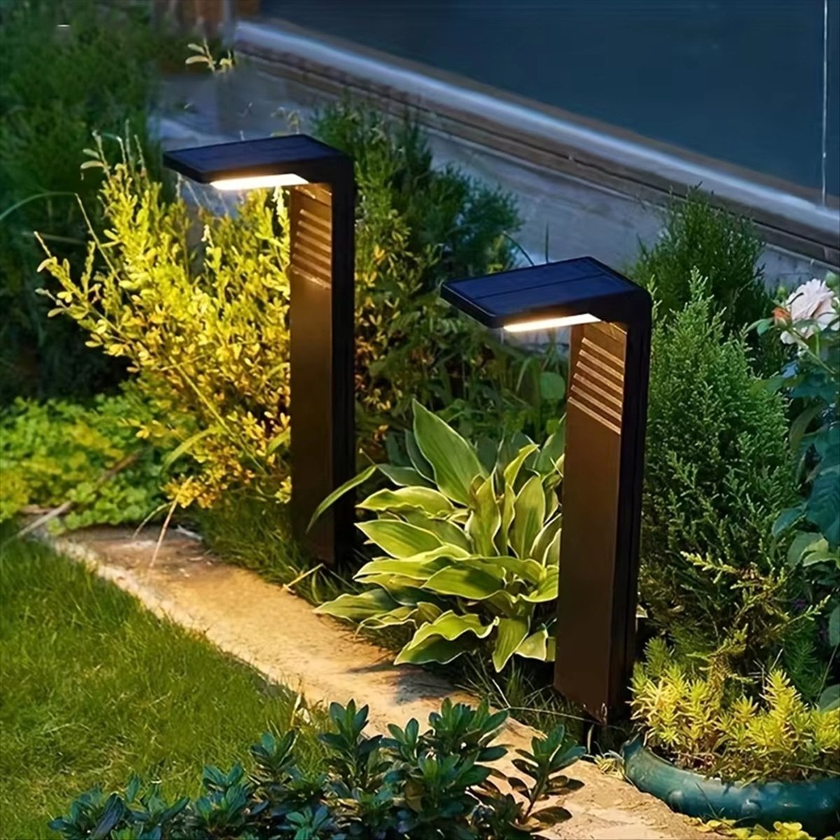 Y17A أضواء حديقة شمسية خارجية، - مراجعة Outdoor Lighting Install وسعره