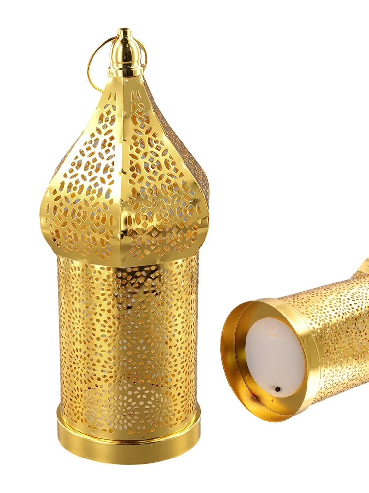 فانوس مغربي ذهبي مجوف من الحدي - مراجعة Outdoor Lighting Art وسعره