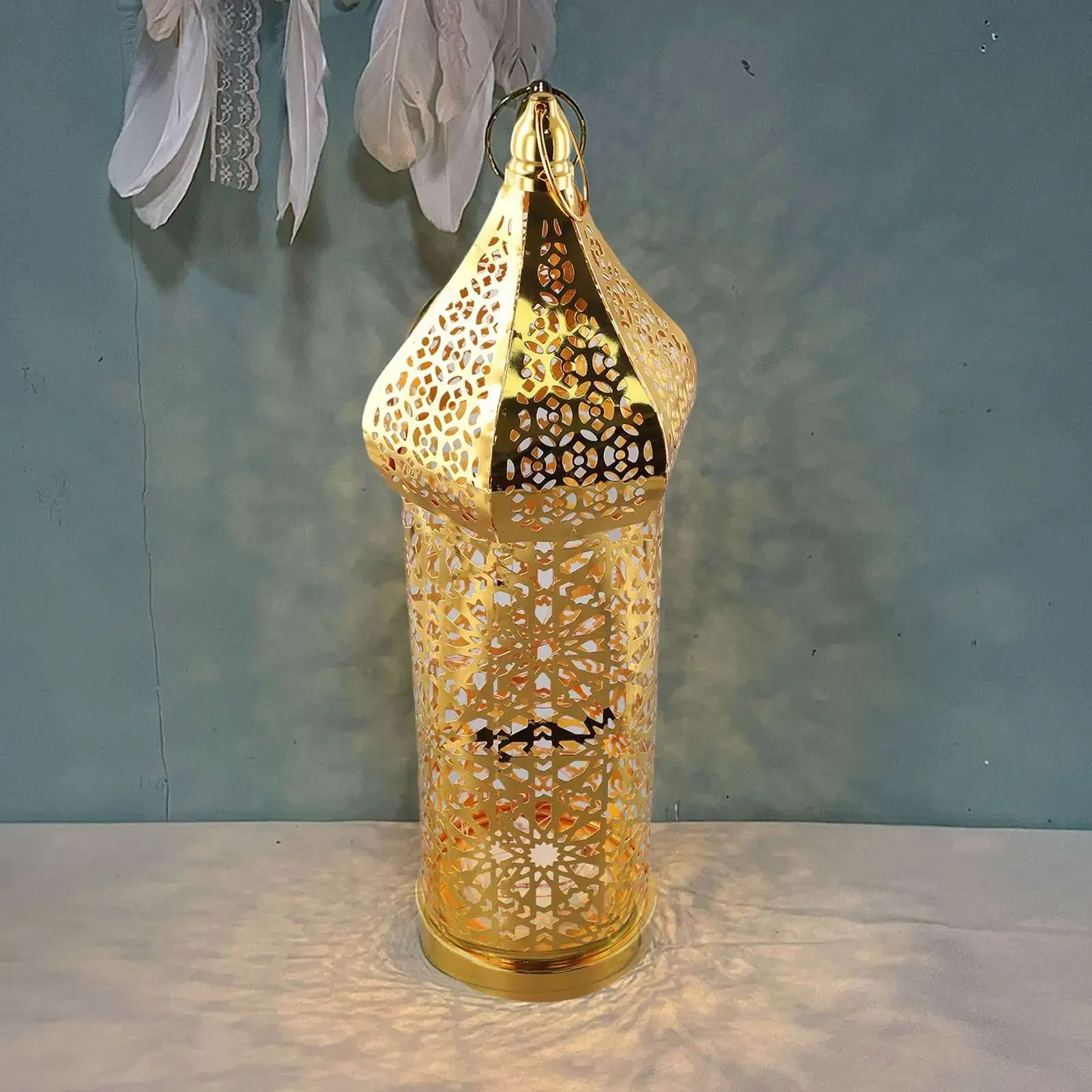 فانوس مغربي ذهبي مجوف من الحدي - مراجعة Outdoor Lighting Art وسعره