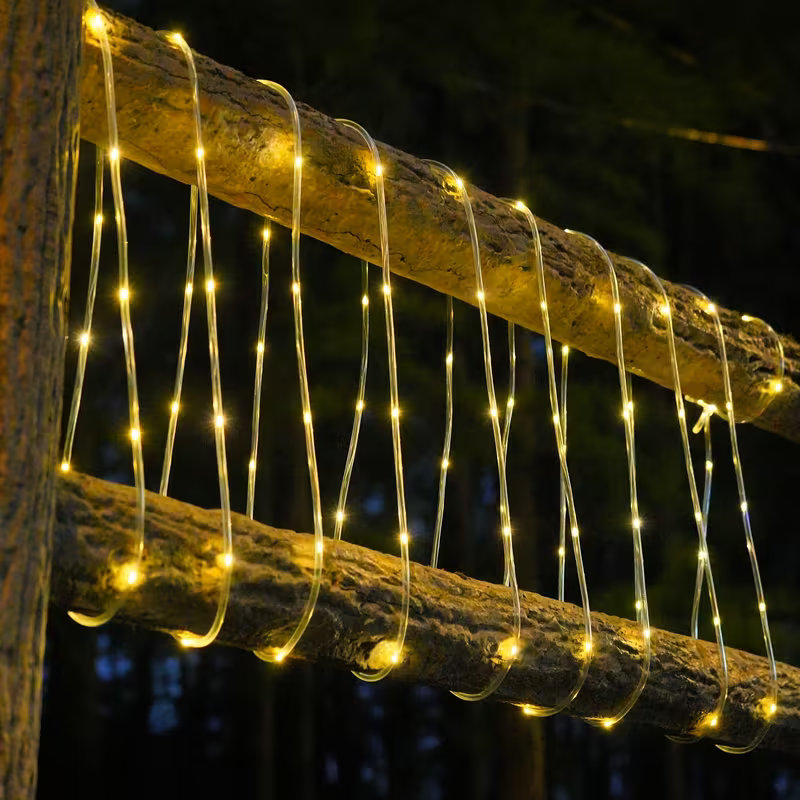 أضواء حبل شمسية 50/100 LED مقا - مراجعة Outdoor Lighting For Fence وسعره