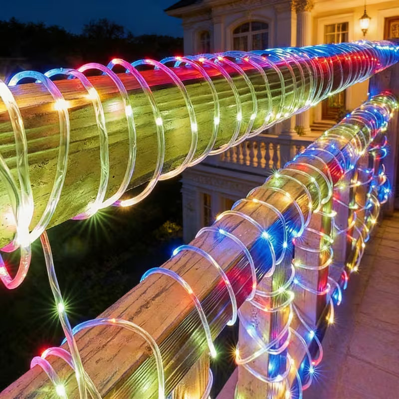 أضواء حبل شمسية 50/100 LED مقا - مراجعة Outdoor Lighting For Fence وسعره