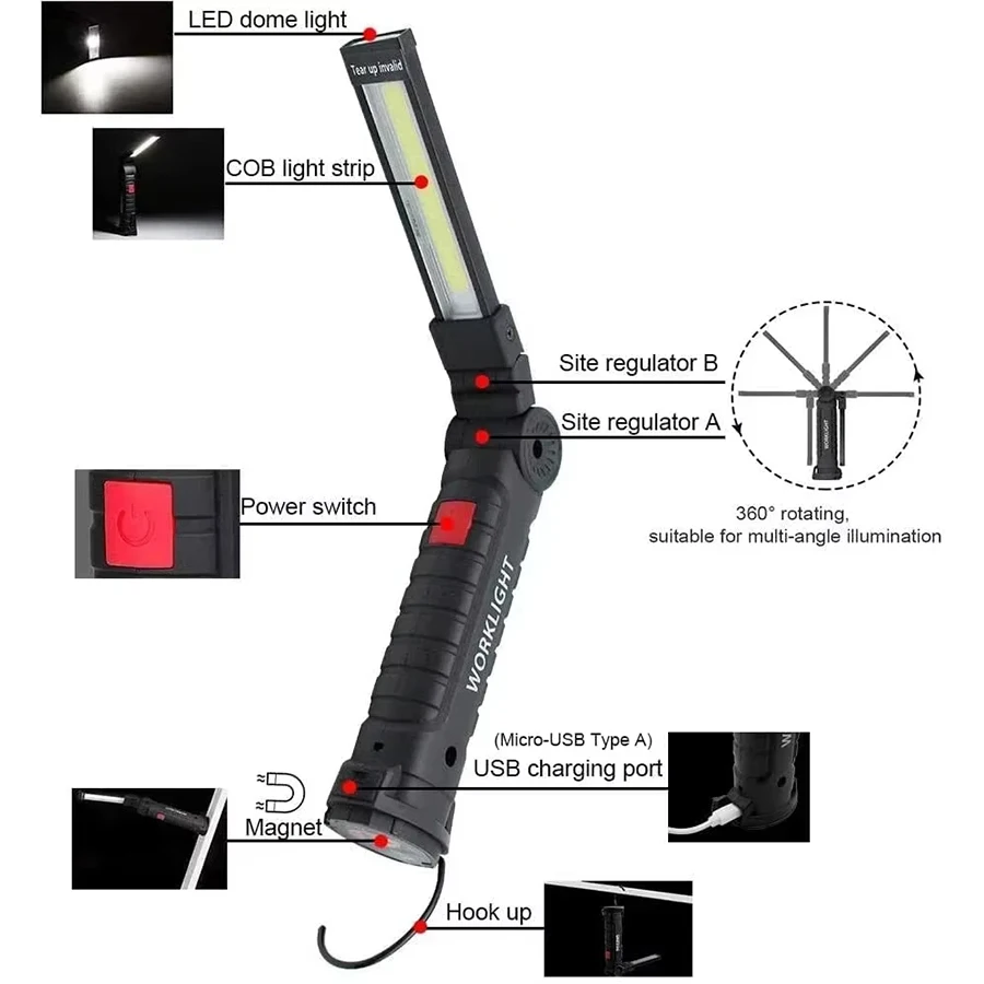 مصباح يدوي LED محمول جديد بتقن - مراجعة Hanging Outdoor Lighting وسعره