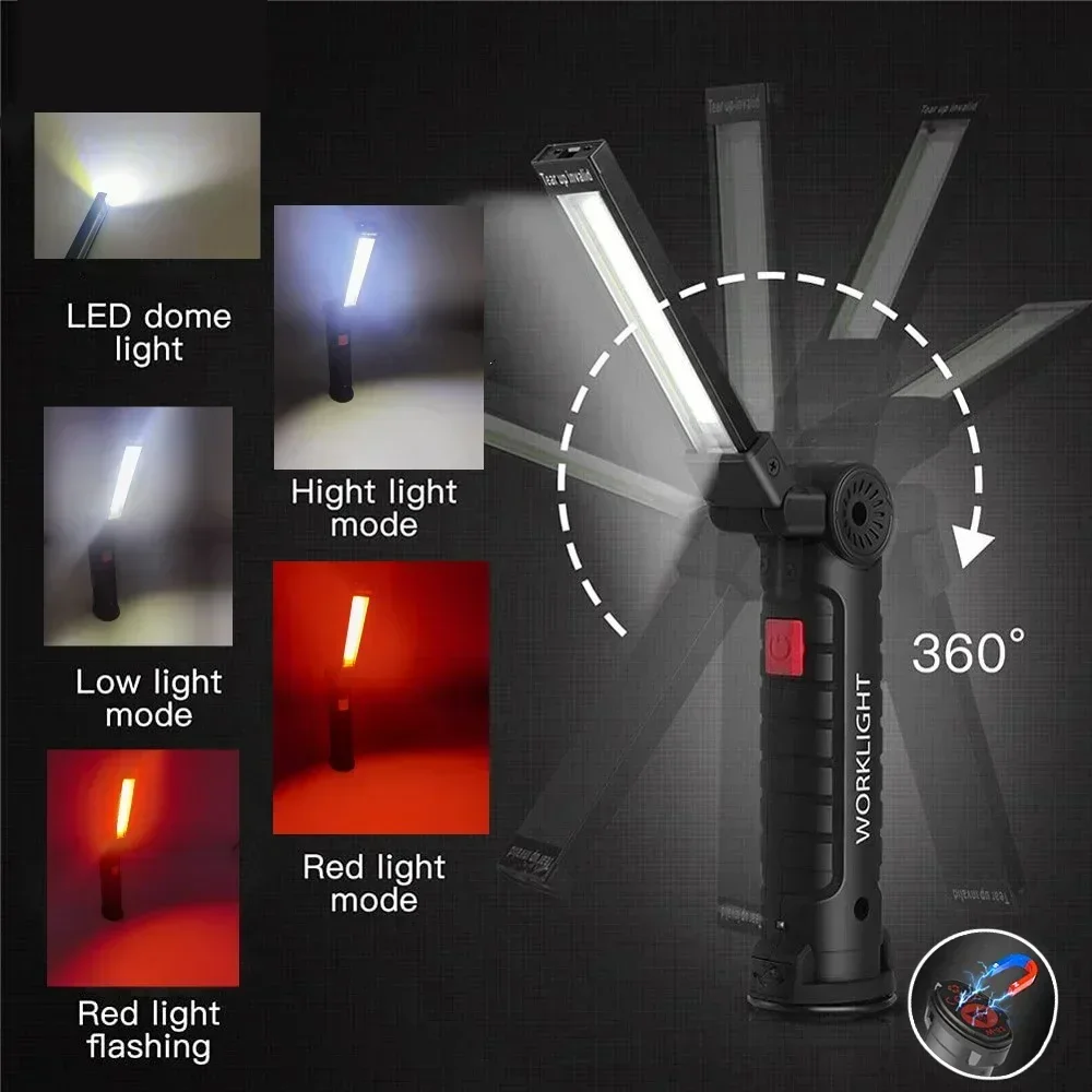 LED COB مصباح يدوي USB مصباح ف - مراجعة Outdoor Lighting Landscape وسعره
