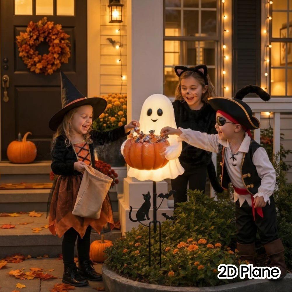 حامل حلوى على شكل قرع شبحي لعي - مراجعة Outdoor Lighting Pathway وسعره