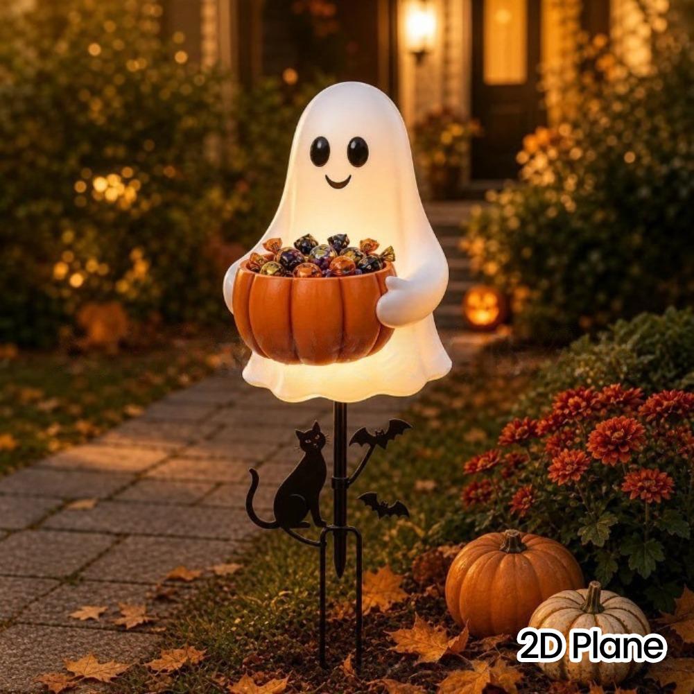 حامل حلوى على شكل قرع شبحي لعي - مراجعة Outdoor Lighting Pathway وسعره