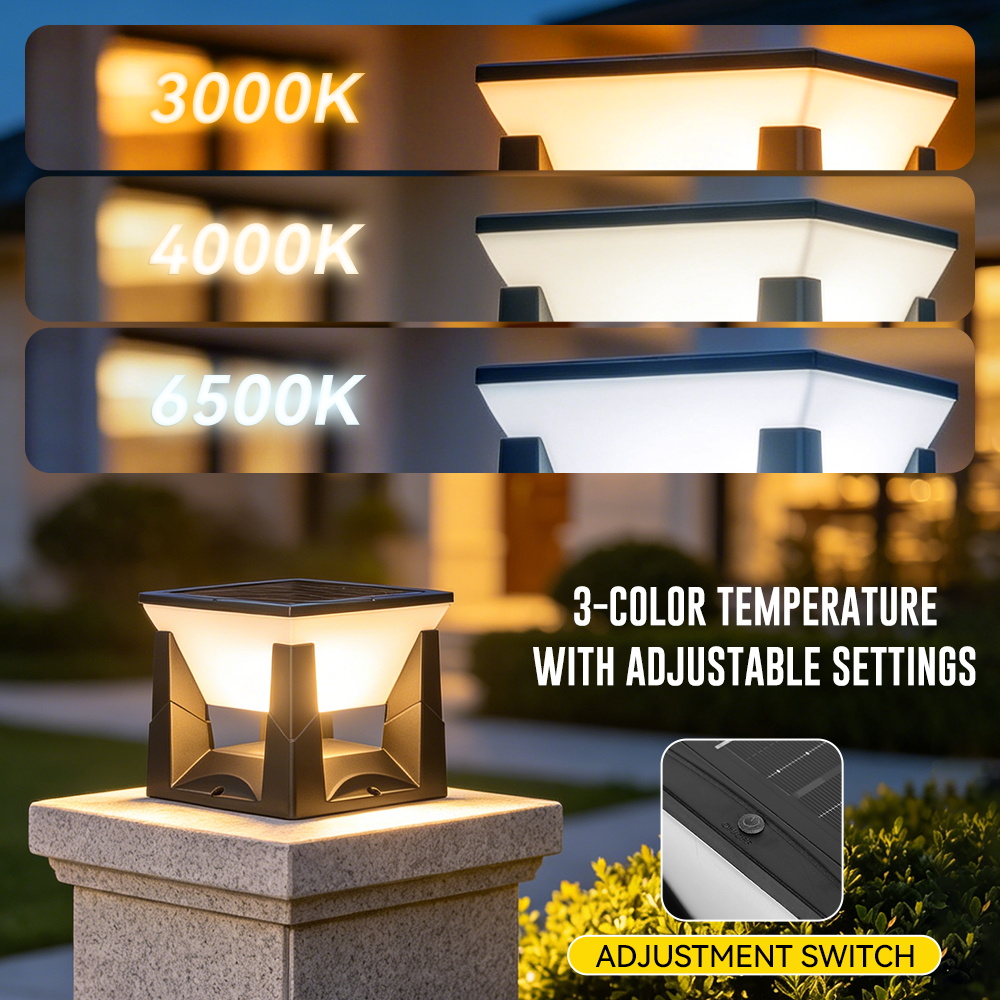 مصباح عمود شمسي LED مقاوم للما - مراجعة Outdoor Lighting Install وسعره