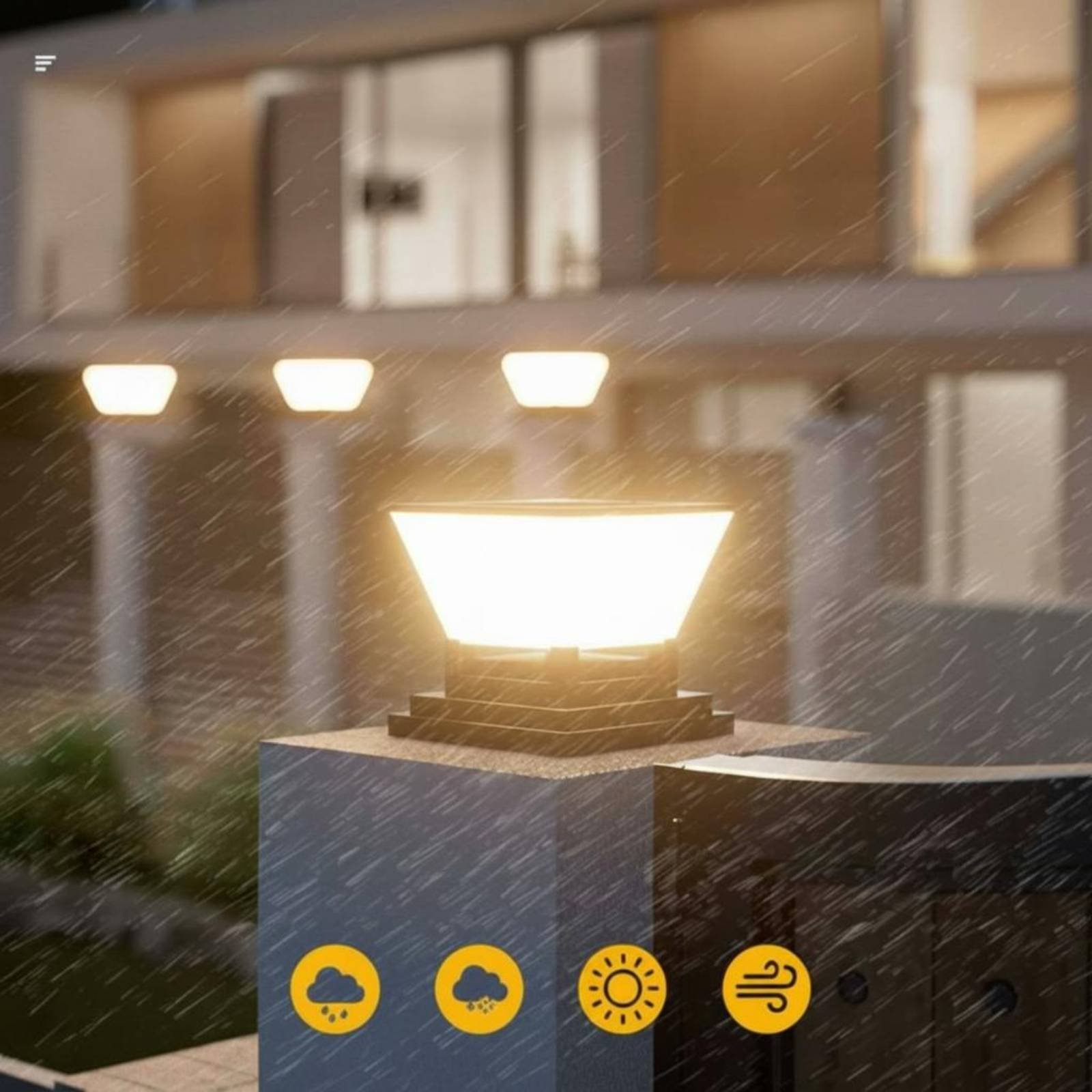 مصباح شمسي للأعمدة مقاوم للماء - مراجعة Outdoor Lighting Install وسعره